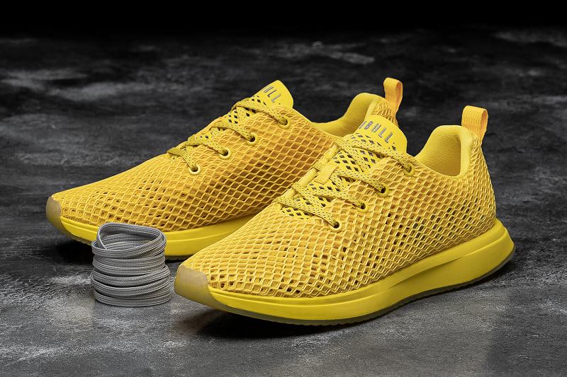 Men's Nobull Rubber Ducky Mesh Running Shoes Yellow | SG J2113P